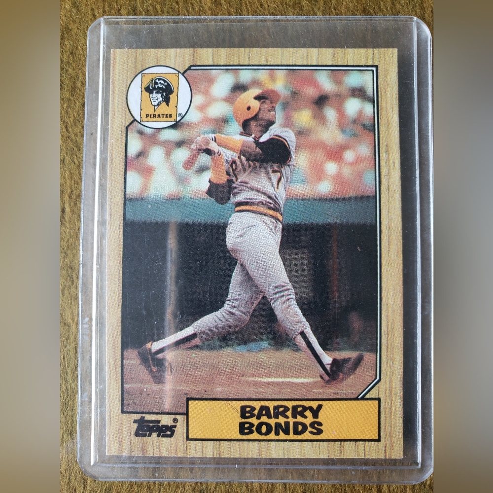 1987 Barry Bonds topps baseball card